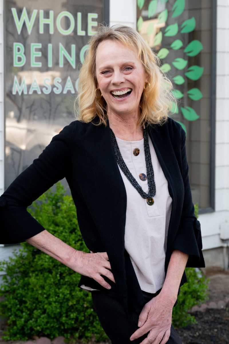 Close up of Syndi, a Boise esthetician at Whole Being Massage.